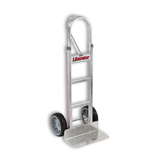 B&P 52" Straight Loop Vertical Grip Hand Truck 10" No Flat Wheels, Model WEB-HTA-024