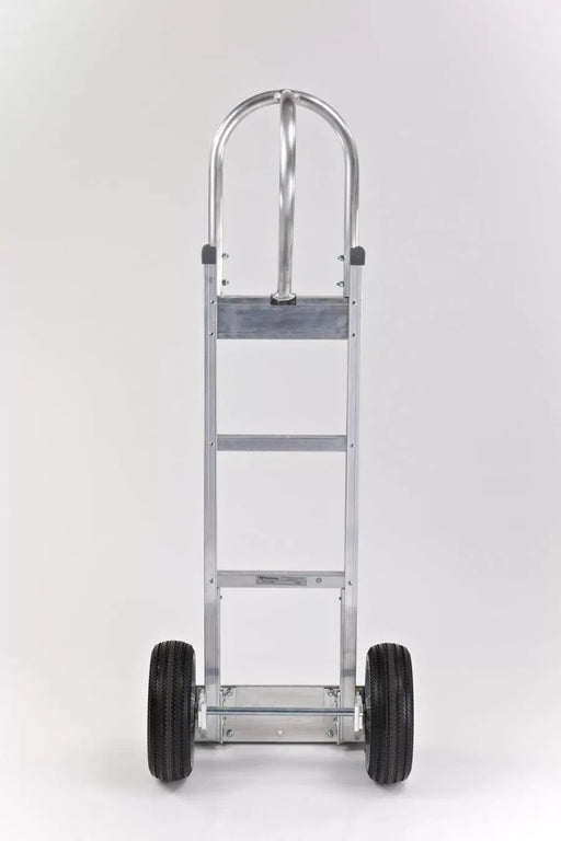 B&P Hand Truck, Straight Loop, Vertical Grip at 52" with 10" No Flat Wheels, Model HTA-0020