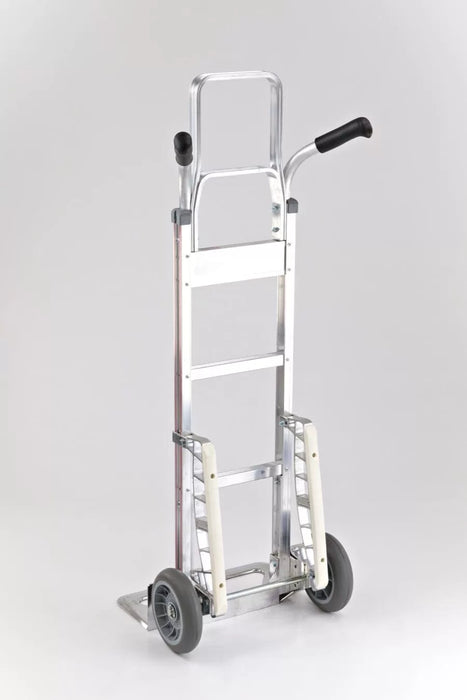 B&P Hand Truck, Double Grip with 8" Balloon Cushion Wheels, Stair Climbers and 52" Ext., Model HTA-0120