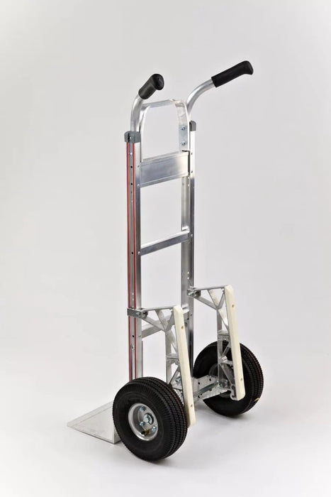 B&P Hand Truck, Double Grip with 10" Pneumatic Wheels and Stair Climbers, Model HTA-0121