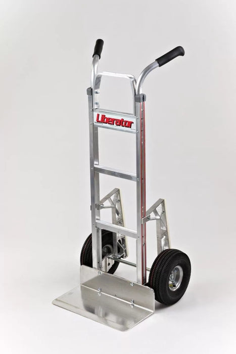 B&P Hand Truck, Double Grip with 10" Pneumatic Wheels and Stair Climbers, Model HTA-0121