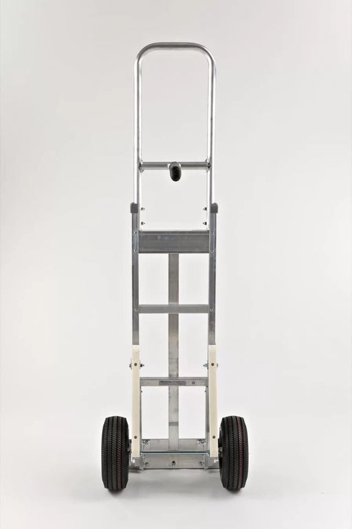 B&P Hand Truck, Single Pin Grip at 46" with 10" Pneumatic Wheels and Stair Climbers, Model HTA-0255