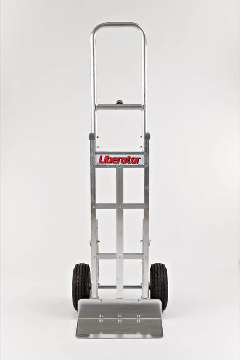 B&P Hand Truck, Single Pin Grip at 46" with 10" Pneumatic Wheels and Stair Climbers, Model HTA-0255