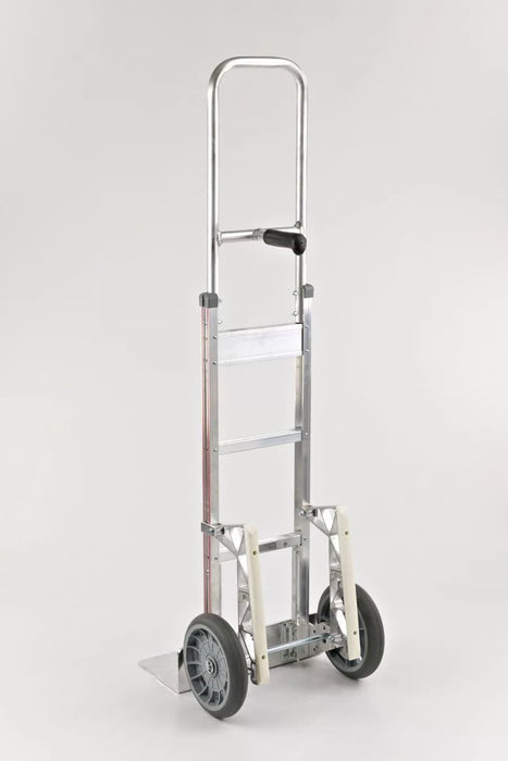 B&P Hand Truck, Single Pin Grip at 46" with 10" Balloon Cushion Wheels and Stair Climbers, Model HTA-0041