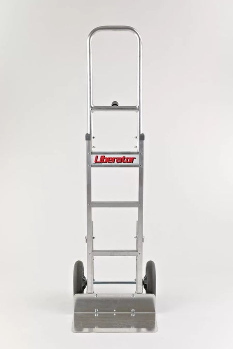B&P Hand Truck, Single Pin Grip at 46" with 10" Balloon Cushion Wheels and Stair Climbers, Model HTA-0041