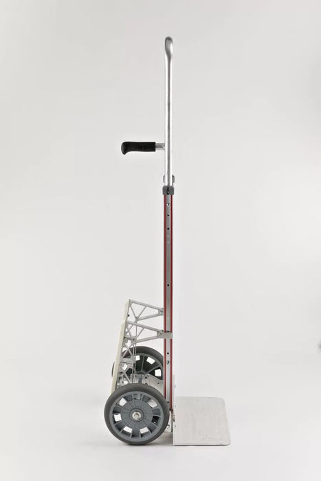 B&P Hand Truck, Single Pin Grip at 46" with 10" Balloon Cushion Wheels and Stair Climbers, Model HTA-0041