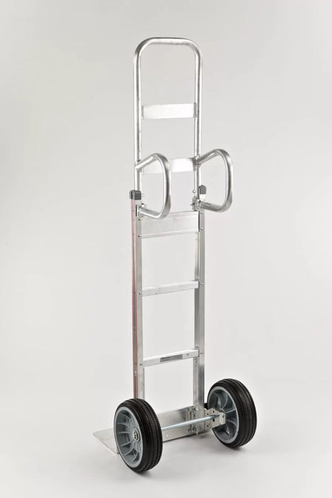 B&P Hand Truck, Double Vertical Grip Handle with 10" No Flat Wheels, Model HTA-0123