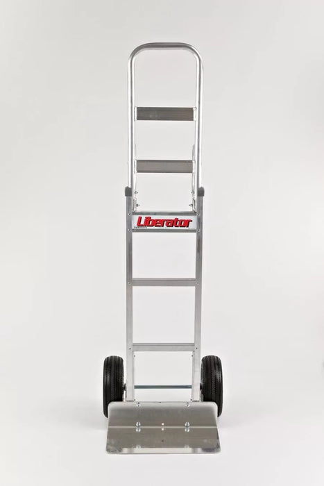 B&P Hand Truck, Double Vertical Grip Handle with 10" No Flat Wheels, Model HTA-0123