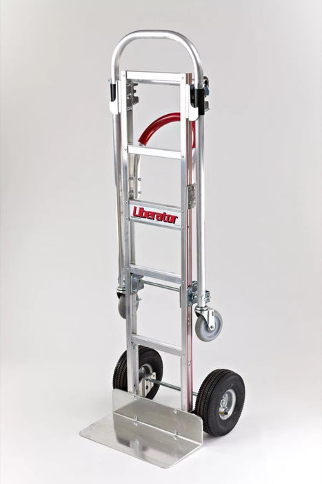 B&P Hand Truck, Senior Convertible, Loop Comfort Sleeve Handle, 10" Pneumatic Wheels, Model LCHT-0006