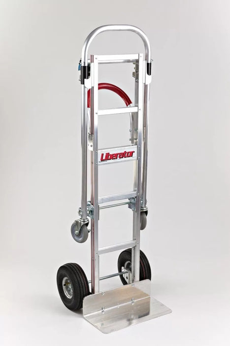 B&P Hand Truck, Senior Convertible, Loop Comfort Sleeve Handle, 10" Pneumatic Wheels, Model LCHT-0006