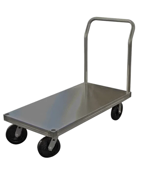 B&P Platform Truck, 24" x 36", Smooth Deck, 8" Casters, Model PT-2436S-150-850