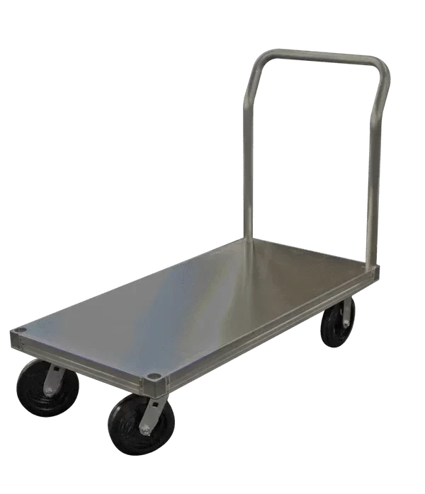B&P Platform Truck, 30" x 60", Smooth Deck, 8" Casters, Model PT-3060S-150-850