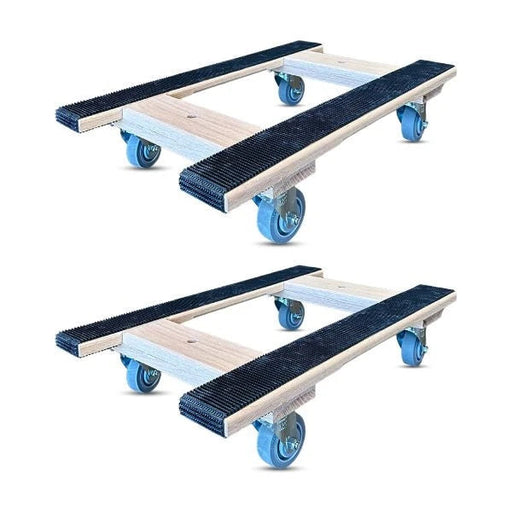 30" x 18" Oak Furniture Dolly 2-Pack 4" TPR Wheels, 1,000 lb, Model WFD-OAK1830-TRW40-1000LBS-2PK