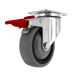 4" x 1.25" TPR Total Lock Swivel Caster, 2 3/8" x 3 5/8" Plate, 250 lb, Model Z26P144NEKIL