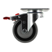 4" x 1.25" TPR Swivel Total Lock Caster, Top Plate, 250 lb, Model Z26P244NEKIL