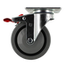5" x 1.25" TPR Crown Tread Swivel Total Lock Caster, 300 lb, Model Z26P254NEKIL
